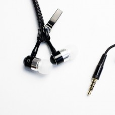 Наушники вакуумные JS16 молния zipper