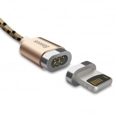 кабель для Apple Lightning USB Baseus магнитный CALIGHTNG-LF0V золотой