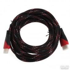 Кабель HDMI - HDMI 3m нейлон / ткань оплетка
