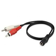 Переходник 3.5 гнездо aux - 2RCA штекер AlenCom 29-005 / A4419