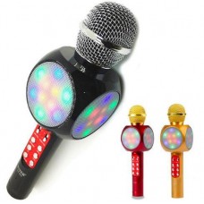Колонка микрофон Bluetooth Mp3 караоке WS-1816 черный