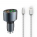 Зарядное автомобильное азу usb 3x LDNIO C703Q быстрое QC 3.0 + micro