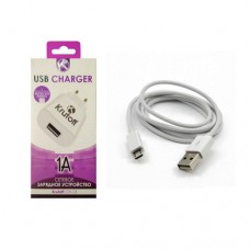 Зарядное сетевое сзу usb 1x Krutoff CH-13 + micro