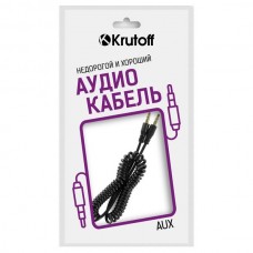 Кабель Aux 3.5-3.5 Krutoff Spiral 1м