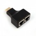 Удлинитель HDMI по витой паре 2x LAN до 30m 1080