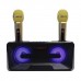 Колонка Bluetooth SDRD MP3 караоке 2 микрофона SD-301 черная