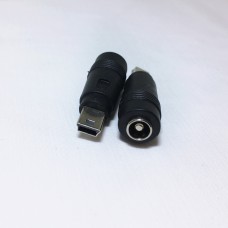 Переходник гнездо 5.5/2.5 - штекер mini usb
