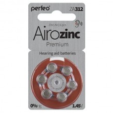 Батарейка ZA312 Airozinc Premium для слух аппаратов