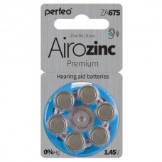 Батарейка ZA675 Airozinc Premium для слух аппаратов