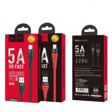 Кабель USB Type-C Hoco U53 5A черный