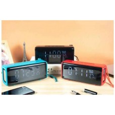 Колонка Bluetooth MP3 часы температура TG-174 серый