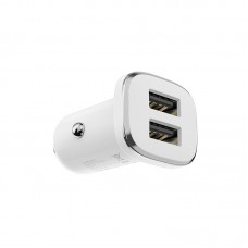 Зарядное автомобильное АЗУ Borofone BZ12 2usb 2.4a белый