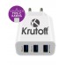 Зарядное сетевое сзу usb 3x Krutoff CH-20+Type-C