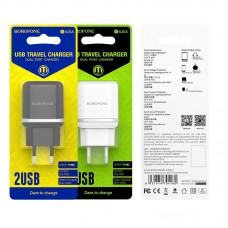 Зарядное сетевое сзу usb 2x Borofone BA25A 2.4A
