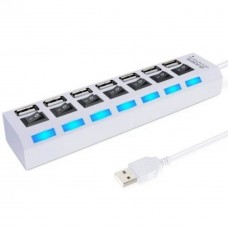 Хаб USB 7 порт с выключателями SBHA-7207-B, черный