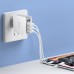 Зарядное сетевое сзу USB 4x Borofone BA43A быстрое QC 3.0 бел