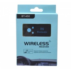 Адаптер Bluetooth аудио приемник wireless receiver X6 BT-450 microSd