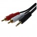 Кабель Aux 3.5 штекер - 2RCA 3m Alencom 62-018