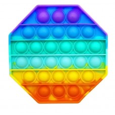 Антистресс пупырка Pop-It 8-угольник RGB