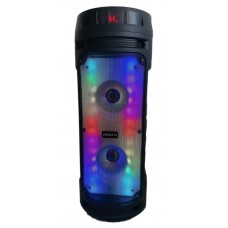 Колонка Bluetooth MP3 FM караоке с микрофоном ZQS-6210 LED черная
