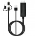 кабель для Apple Lightning / Type-C / Micro HDTV HDMI Mirascreen LD15-3D 4K UHD