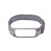 Ремешок металл для фитнес браслета Miband 3 / 4, серебр