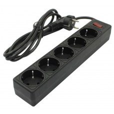 Фильтр сетевой SmartBuy ONE, 10A, 2200 Вт, 5 розеток 5m SBSP-50-K, черный