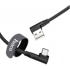 Кабель USB Type-C Hoco U83 3A 1.2m угловой черный