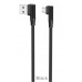 Кабель USB Type-C Hoco U83 3A 1.2m угловой черный