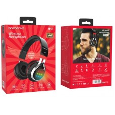 Наушники bluetooth BoroFone BO8 LED черные