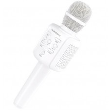 Колонка микрофон Bluetooth Mp3 караоке Borofone BF1 белая