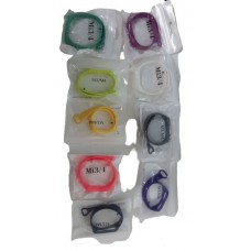 Ремешок силикон для фитнес браслета Miband 3 / 4 цветные