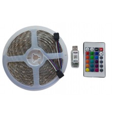 Лента LED Q5V-30L MDX1330 RGB 5m пульт, bluetooth, силикон, белая