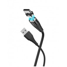 Кабель USB Type-C магнитный Hoco X63 черн