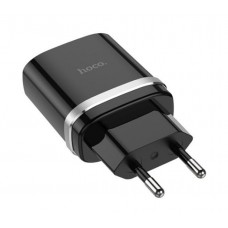 Зарядное сетевое сзу usb Hoco C12Q быстрое QC 3.0, черный