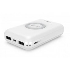Power bank Golf W9 10000mah с беспроводной зарядкой, белый