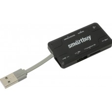 Хаб USB / картридер 3 порта SBRH-750-K черный