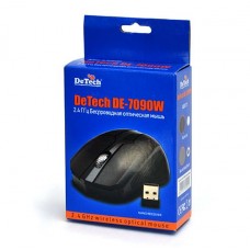 Мышка беспроводная DeTech DE-7090W black