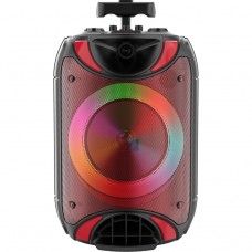 Колонка Bluetooth MP3 FM караоке с микрофоном ZQS-8118 красная