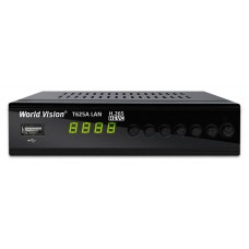 Ресивер DVB-T2/C World Vision T625A LAN с кабельным тв и интернет
