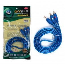 Кабель Aux 3.5 штекер - 2RCA 1.5m QYY 653LK HQ