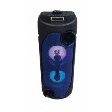 Колонка Bluetooth MP3 FM караоке с микрофоном QS-453 черная