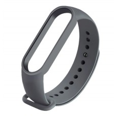 Ремешок Силикон для фитнес браслета Miband 5/6, серый
