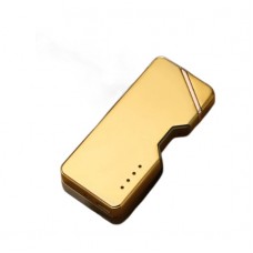 Зажигалка Usb плазменная 2 дуги световой сенсор 21-08 металл золотая