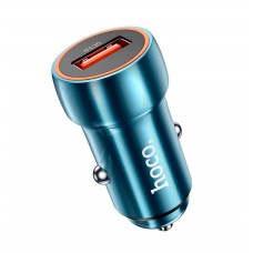 Зарядное автомобильное быстрое АЗУ usb Hoco Z46 QC 3.0 18W metal черный
