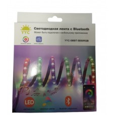 Лента LED YYC-5MBT-5050RGB 5m, Usb, bluetooth, силикон, черная