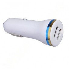 Зарядное автомобильное азу usb 2x K09 2.1A белый
