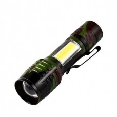 Фонарик H-871 зум, COB, micro USB