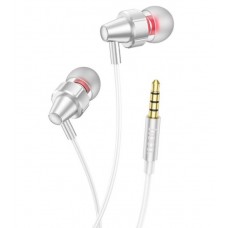 Наушники вакуумные с микрофоном Hoco M90 Silver