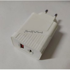 Зарядное сетевое сзу USB Maimi C90 20W быстрое QC 3.0 + Type-C PD белый
